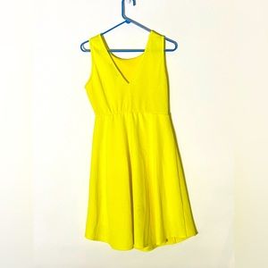 fashion to figure yellow mini dress